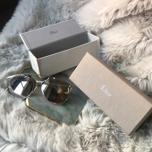 Dior Reflected 52mm Brow Bar Sunglasses - Picture 3 of 7